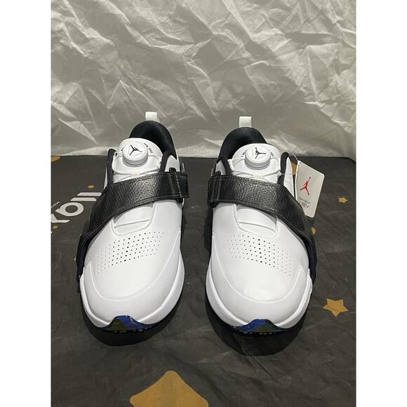 New Men’s 10 Nike Jordan Air Rev White Black Athletic Golf Shoes (FV6338-103) main image 4